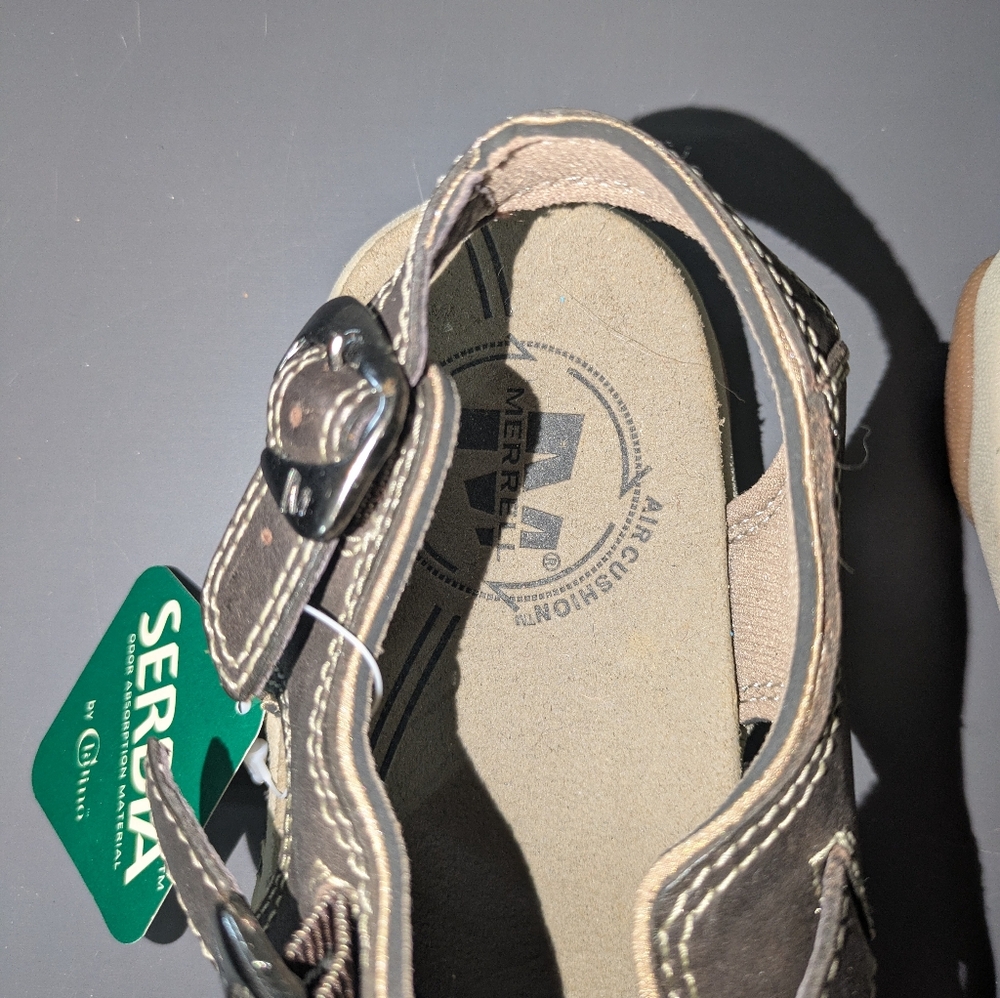 Merrell 2 Dark Earth Brave Performance Sandals Womans 6 Brown - Picture 2 of 8